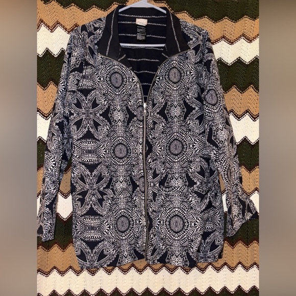 Chico’s Rain Jacket| Size Medium (1) - Picture 1 of 5